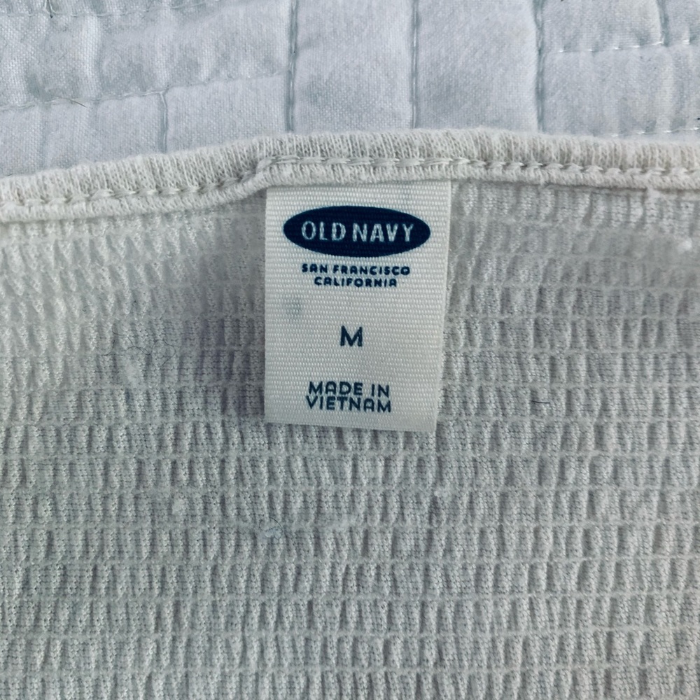 White peplum peasant embroidered white blouse - Picture 3 of 4